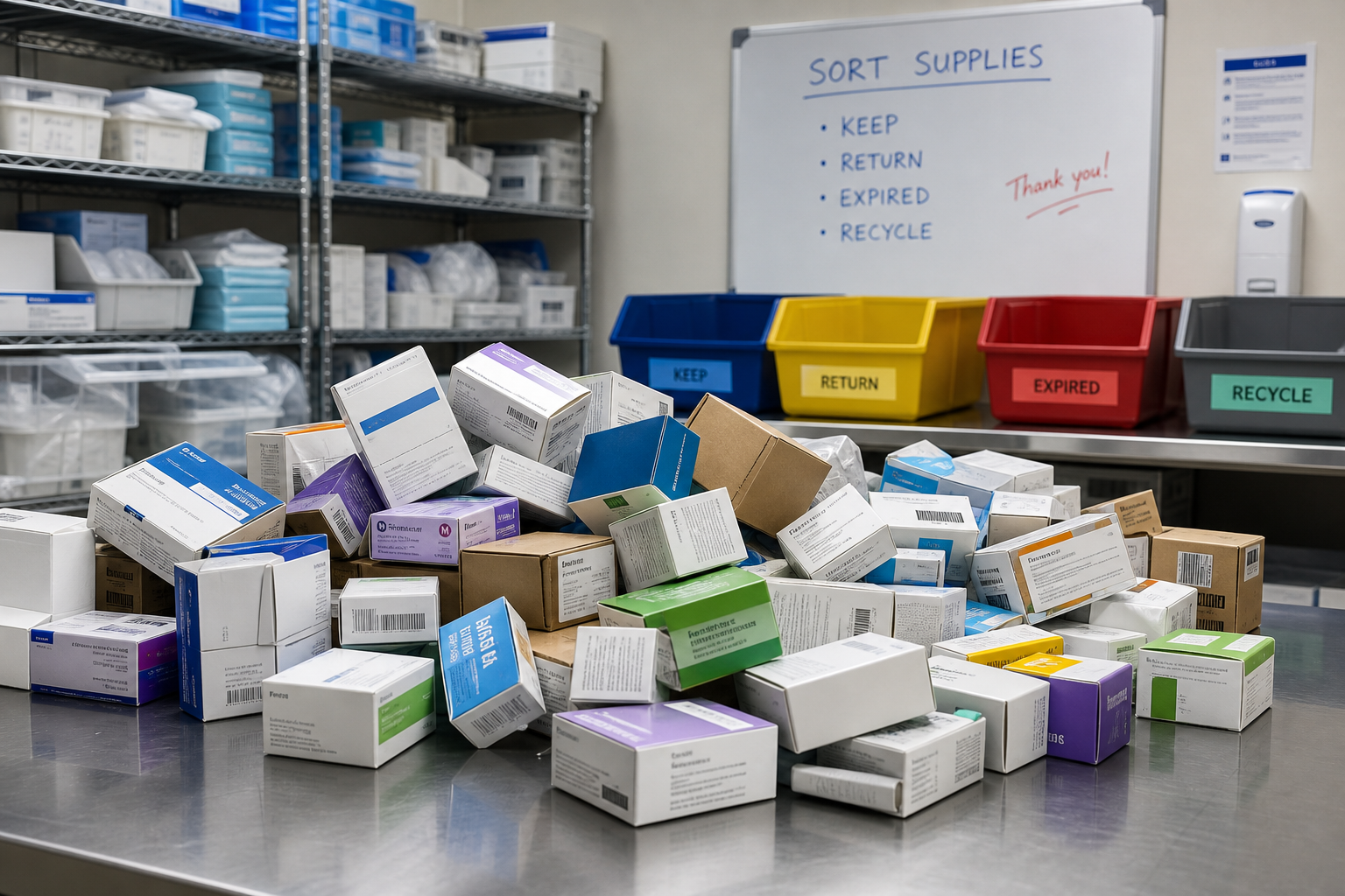 Healthcare sort lane