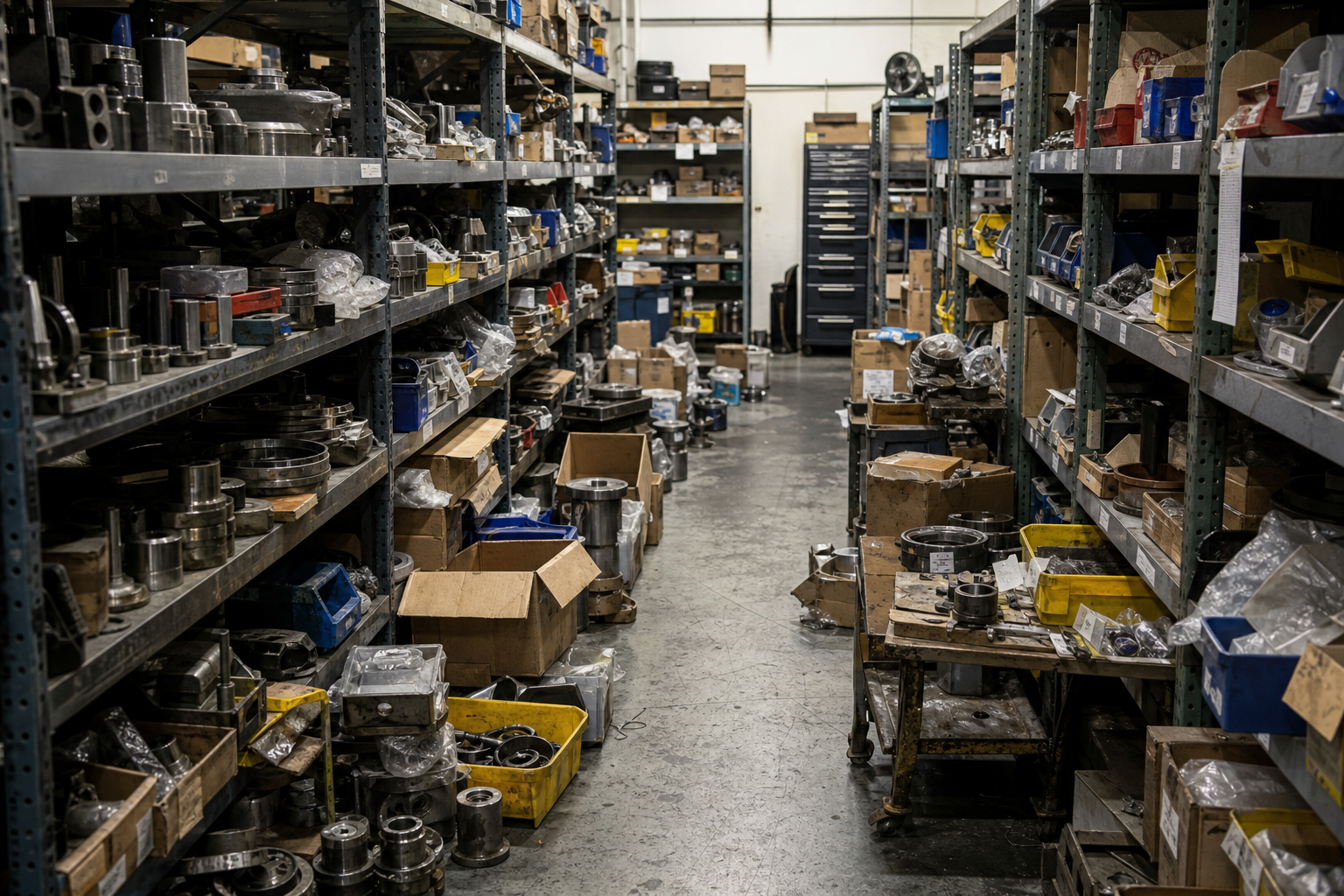 Manufacturing parts staging
