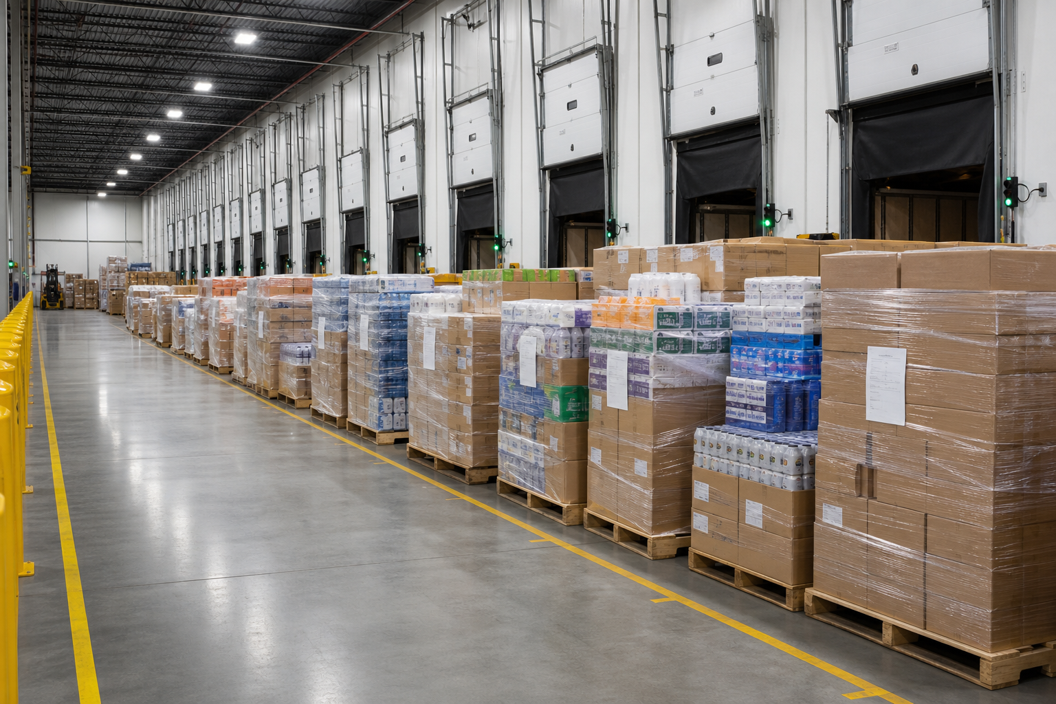 Pallet staging by store cluster
